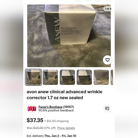 NEW!! 3- AVON Anew Clinical Advanced Wrinkle Corrector 5oz ea - Picture 13 of 14